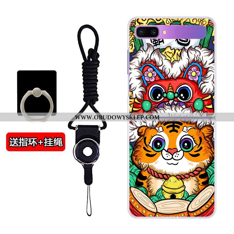 Pokrowce Samsung Z Flip Przezroczysty Zielony Dostosowane, Obudowa Samsung Z Flip Trendy Gwiazda Zie
