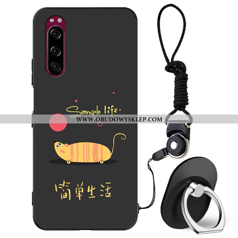 Pokrowce Sony Xperia 5 Silikonowe Etui Anti-fall, Obudowa Sony Xperia 5 Ochraniacz Miękki Czarna
