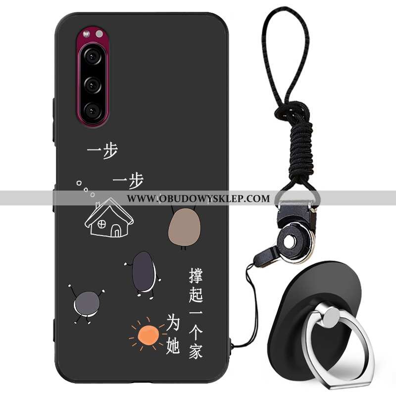 Pokrowce Sony Xperia 5 Silikonowe Etui Anti-fall, Obudowa Sony Xperia 5 Ochraniacz Miękki Czarna