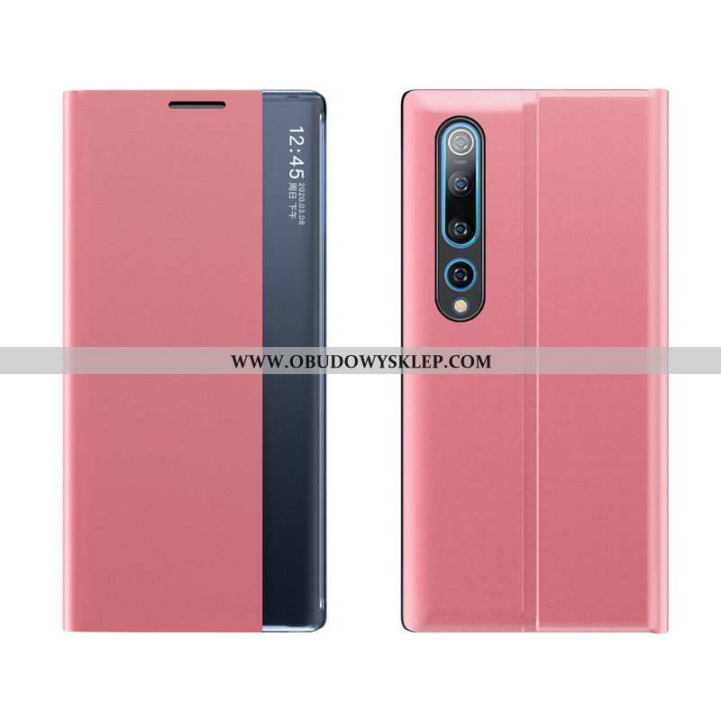 Pokrowce Xiaomi Mi 10 Skórzane Etui Mały Srebro, Obudowa Xiaomi Mi 10 Telefon Komórkowy Spoczynek Sr
