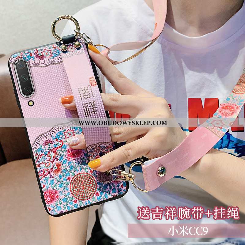 Pokrowce Xiaomi Mi 9 Lite Silikonowe Chiński Styl Czerwony Netto, Obudowa Xiaomi Mi 9 Lite Wiszące O