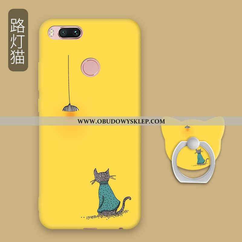 Pokrowce Xiaomi Mi A1 Piękny Kreatywne Silikonowe, Obudowa Xiaomi Mi A1 Trendy Telefon Komórkowy Żół