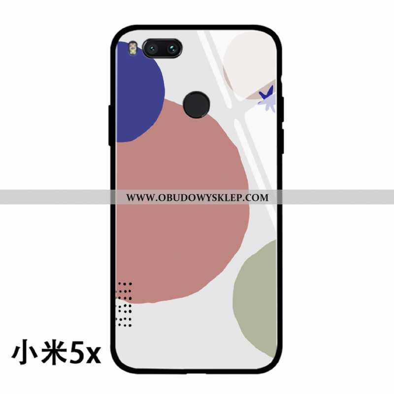 Pokrowce Xiaomi Mi A1 Szkło Mały Anti-fall, Obudowa Xiaomi Mi A1 Osobowość Lustro Niebieska