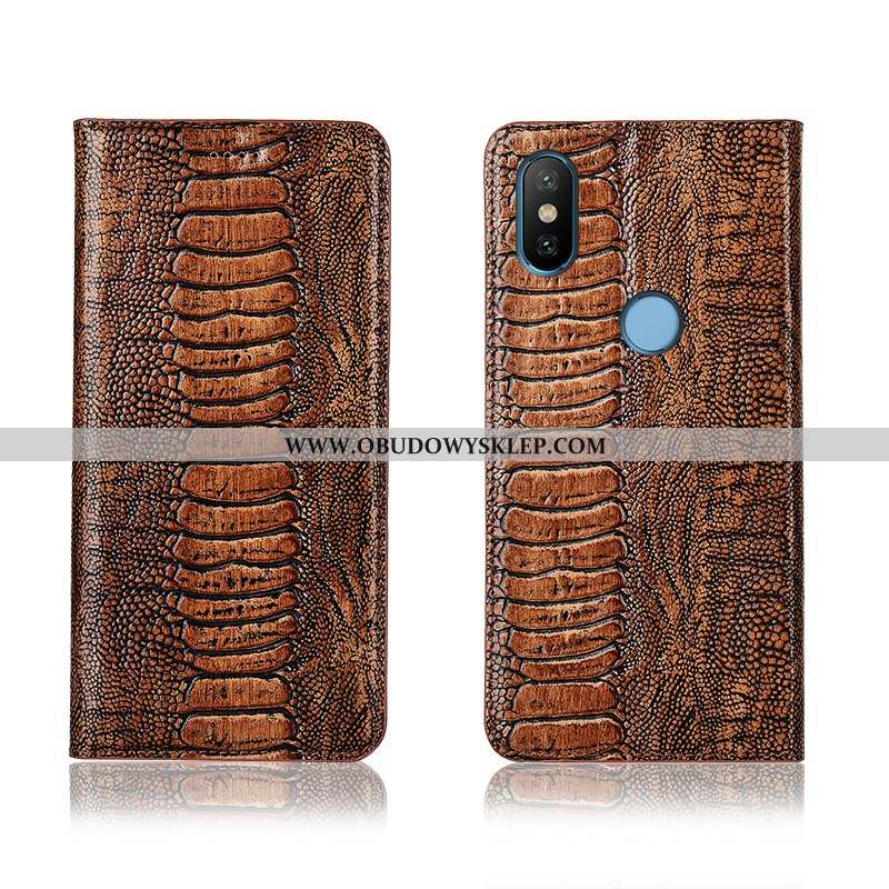 Pokrowce Xiaomi Mi A2 Skórzane Etui Telefon Komórkowy Ochraniacz, Obudowa Xiaomi Mi A2 Prawdziwa Skó