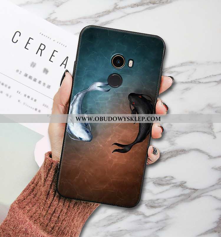 Pokrowce Xiaomi Mi Mix 2 Miękki Futerał Mały, Obudowa Xiaomi Mi Mix 2 Silikonowe Zakochani Czarna