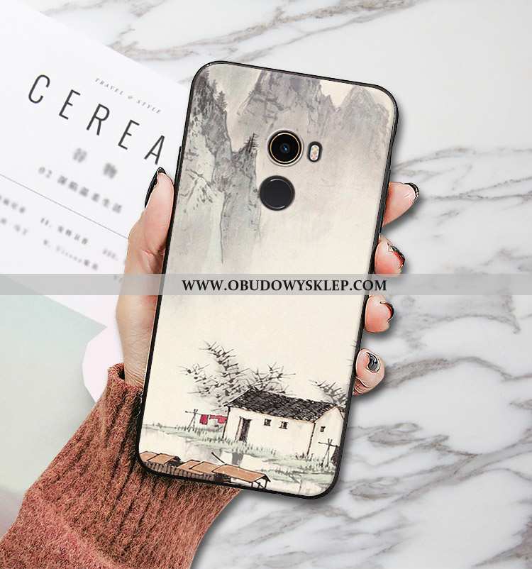 Pokrowce Xiaomi Mi Mix 2 Miękki Futerał Mały, Obudowa Xiaomi Mi Mix 2 Silikonowe Zakochani Czarna