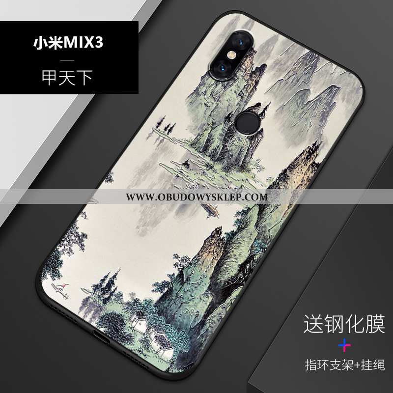 Pokrowce Xiaomi Mi Mix 3 Relief Dostosowane Nubuku, Obudowa Xiaomi Mi Mix 3 Trendy All Inclusive Nie