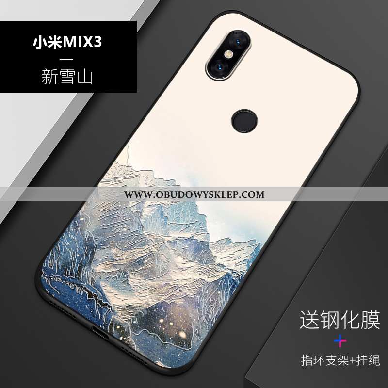 Pokrowce Xiaomi Mi Mix 3 Relief Dostosowane Nubuku, Obudowa Xiaomi Mi Mix 3 Trendy All Inclusive Nie