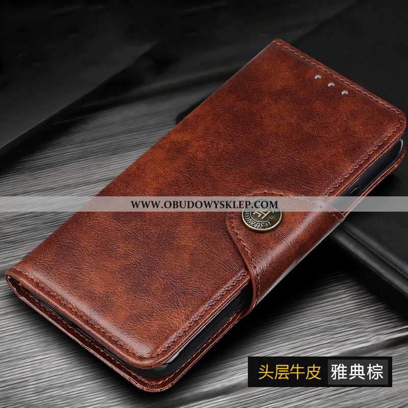 Pokrowce Xiaomi Mi Note 10 Skórzane Etui Telefon Komórkowy Klapa, Obudowa Xiaomi Mi Note 10 Prawdziw