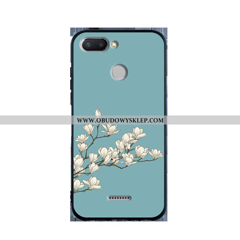 Pokrowce Xiaomi Redmi 6 Silikonowe Nubuku Czerwony, Obudowa Xiaomi Redmi 6 Ochraniacz Trendy Niebies