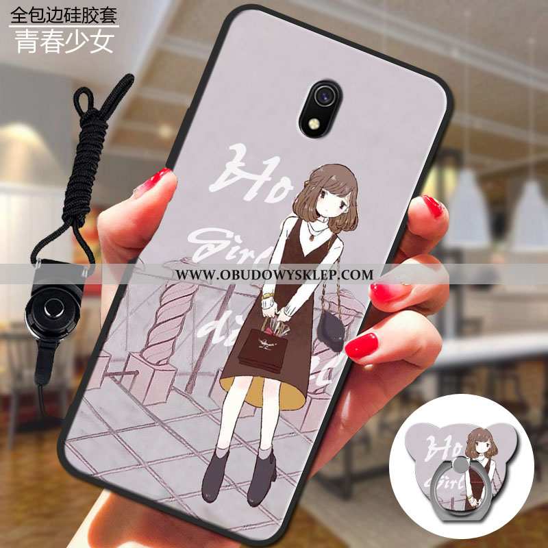 Pokrowce Xiaomi Redmi 8a Piękny Silikonowe All Inclusive, Obudowa Xiaomi Redmi 8a Miękki Czerwony Sz