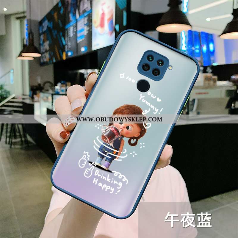 Pokrowce Xiaomi Redmi Note 9 Przezroczysty Anti-fall Zielony, Obudowa Xiaomi Redmi Note 9 Nubuku All
