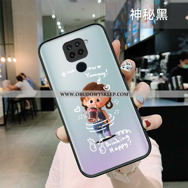 Pokrowce Xiaomi Redmi Note 9 Przezroczysty Anti-fall Zielony, Obudowa Xiaomi Redmi Note 9 Nubuku All