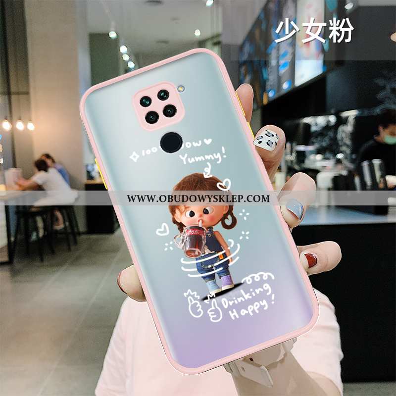 Pokrowce Xiaomi Redmi Note 9 Przezroczysty Anti-fall Zielony, Obudowa Xiaomi Redmi Note 9 Nubuku All