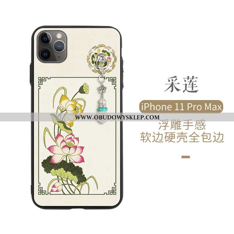 Pokrowce iPhone 11 Pro Cienkie Chiński Styl Zielony, Obudowa iPhone 11 Pro Silikonowe Super Zielone