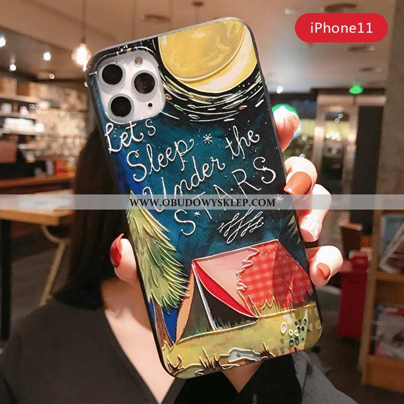 Pokrowce iPhone 11 Pro Kreatywne Etui Telefon Komórkowy, Obudowa iPhone 11 Pro Relief Anti-fall Czar