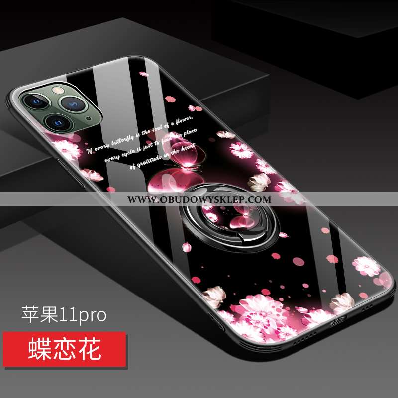 Pokrowce iPhone 11 Pro Osobowość Szkło Miękki, Obudowa iPhone 11 Pro Kreatywne Futerał Czarna