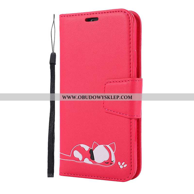 Pokrowce iPhone 11 Pro Skórzane Etui Telefon Komórkowy Różowe, Obudowa iPhone 11 Pro Kreskówka Rozow