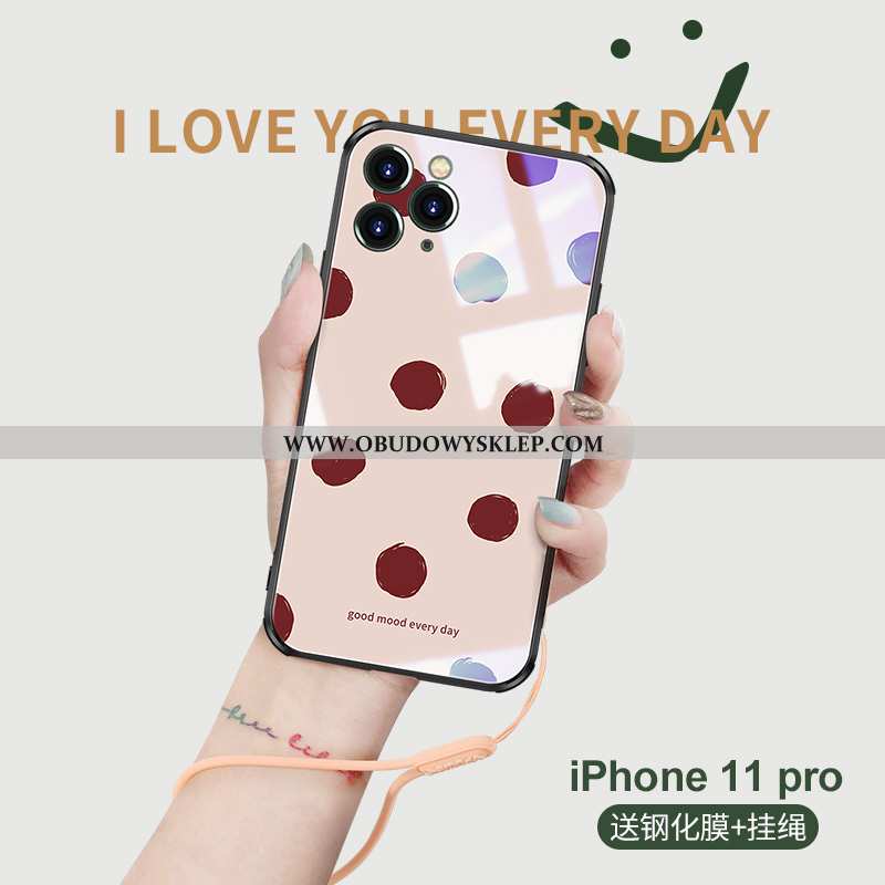 Pokrowce iPhone 11 Pro Szkło Kreatywne Proszek, Obudowa iPhone 11 Pro Osobowość Futerał Niebieska
