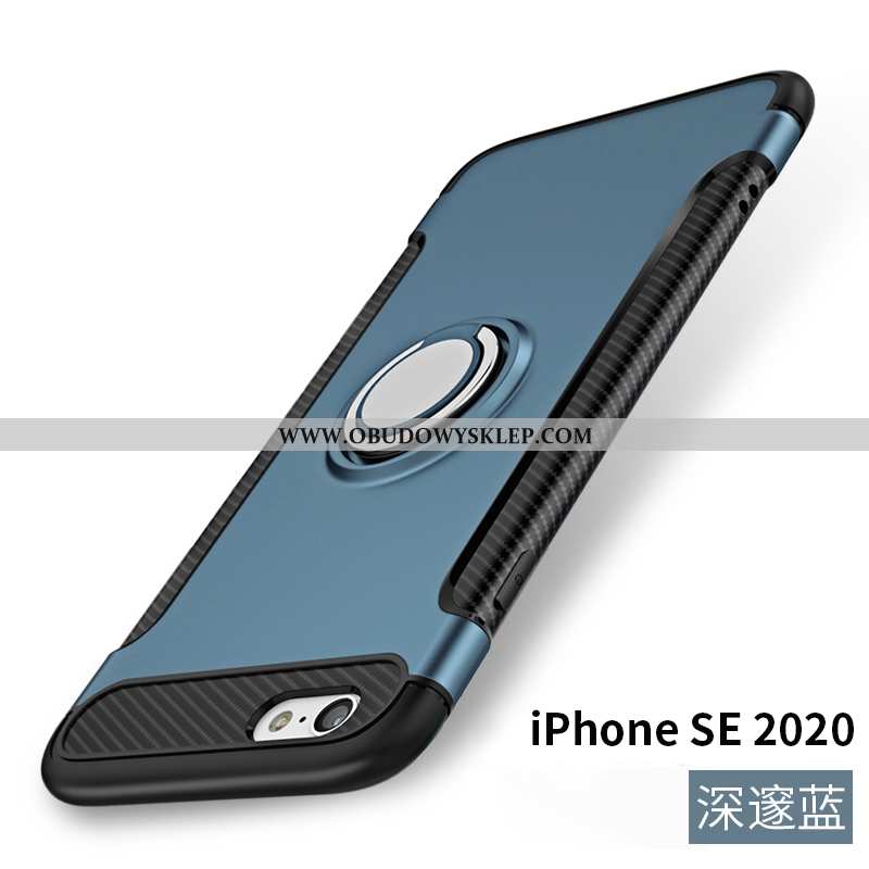 Pokrowce iPhone Se (nouveau) Silikonowe Futerał Czarny, Obudowa iPhone Se (nouveau) Etui Wspornik Cz