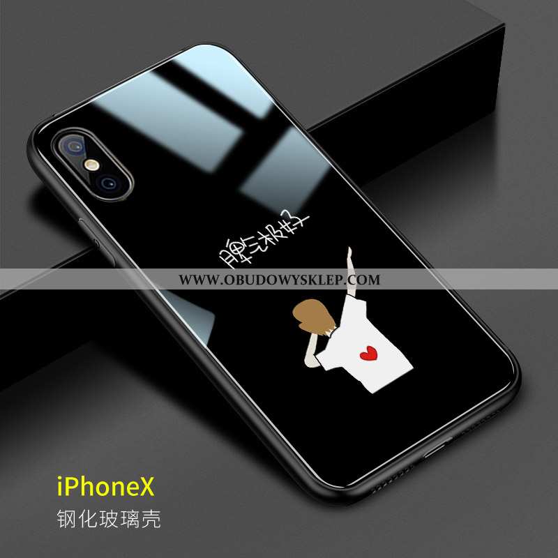 Pokrowce iPhone X Szkło Kreatywne Trudno, Obudowa iPhone X Osobowość Futerał Biała