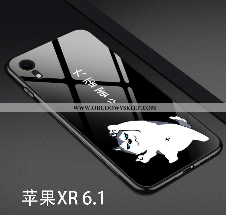 Pokrowce iPhone Xr Osobowość Zakochani Czerwony Netto, Obudowa iPhone Xr Kreskówka Szkło Biała