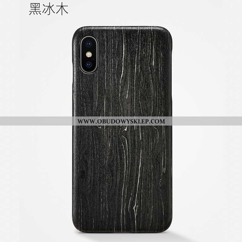 Pokrowce iPhone Xs Max Ochraniacz Etui Wzór, Obudowa iPhone Xs Max Nubuku Cienkie Brązowe
