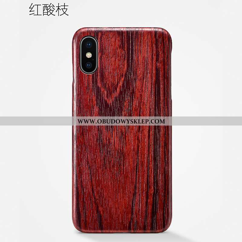 Pokrowce iPhone Xs Max Ochraniacz Etui Wzór, Obudowa iPhone Xs Max Nubuku Cienkie Brązowe