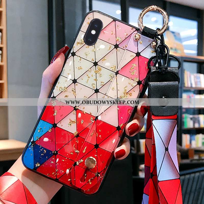 Pokrowce iPhone Xs Max Wisząca Szyja Kreatywne Proste, Obudowa iPhone Xs Max Miękki Moda Kolorowy
