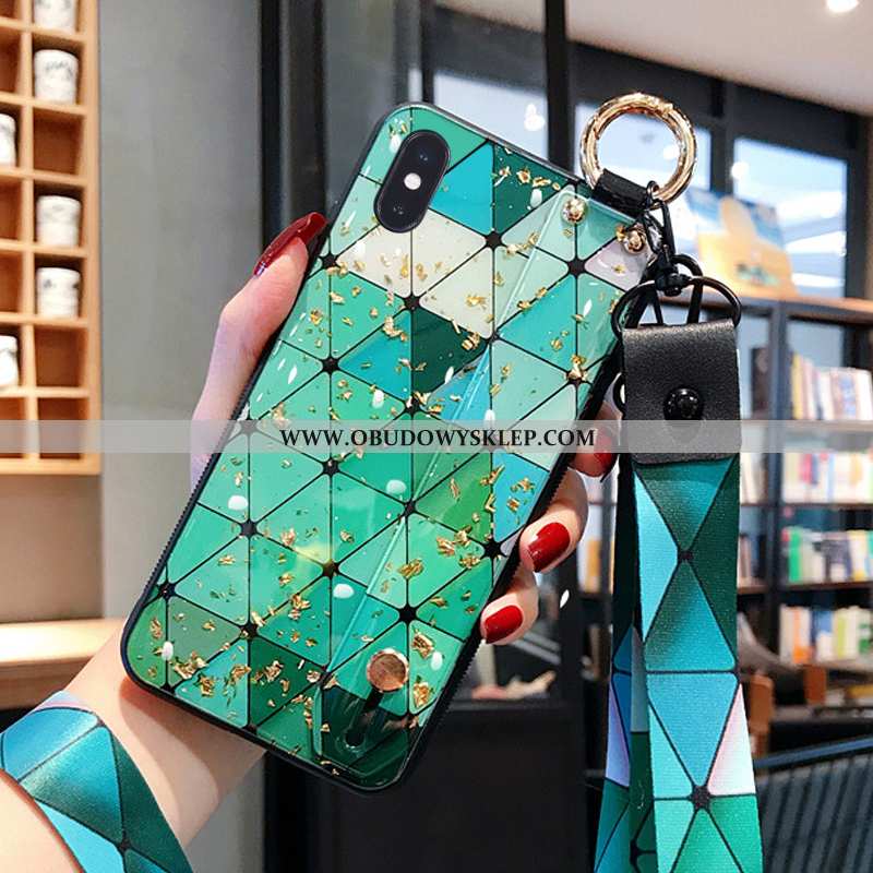 Pokrowce iPhone Xs Max Wisząca Szyja Kreatywne Proste, Obudowa iPhone Xs Max Miękki Moda Kolorowy