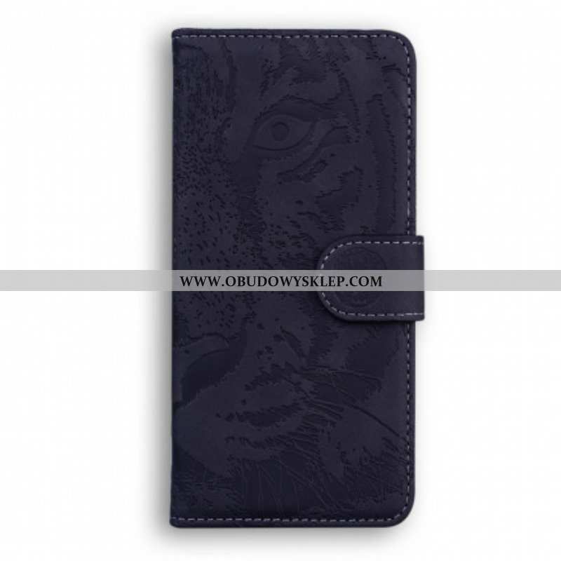 Etui Folio do Huawei P50 Nadruk Twarzy Tygrysa
