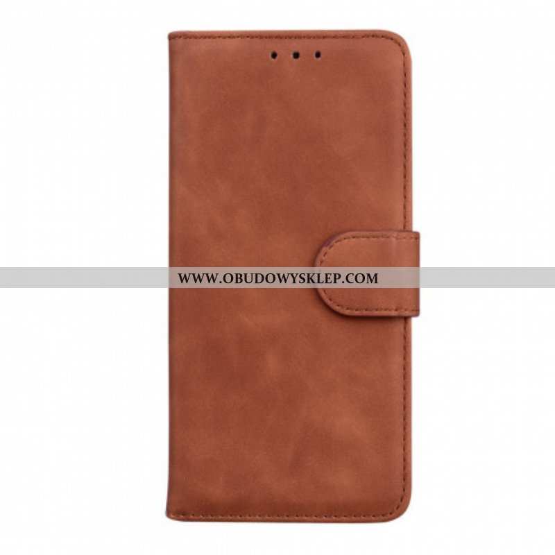Etui Folio do OnePlus Nord CE 5G Monochromatyczny Efekt Skóry