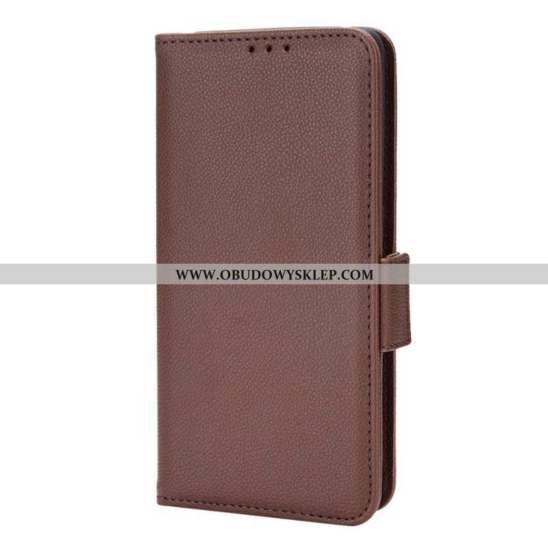 Etui Folio do Oppo Find X5 Pro Tradycyjny Styl Skóry Liczi