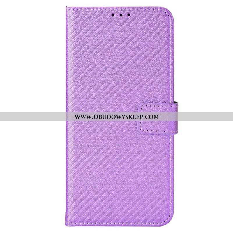 Etui Folio do Oppo Reno 8 z Łańcuch Stylowa Sztuczna Skóra Z Paskami