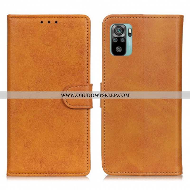 Etui Folio do Poco M5s Retro Matowy Efekt Skóry