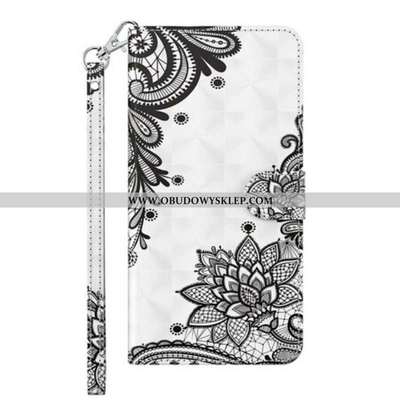 Etui Folio do Samsung Galaxy M12 / A12 Szykowna Koronka