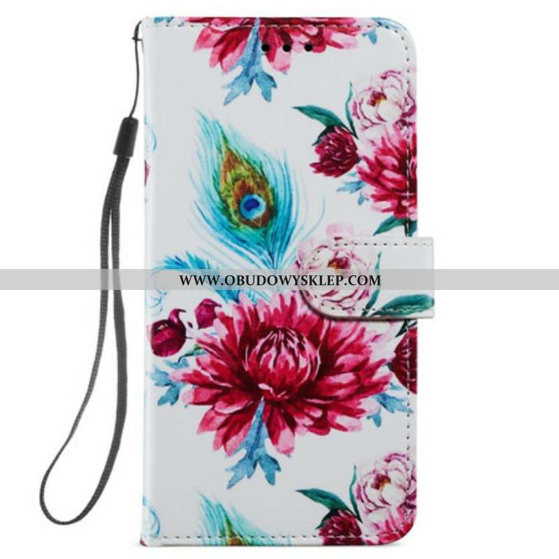 Etui Folio do Samsung Galaxy S21 FE Intensywne Kwiaty