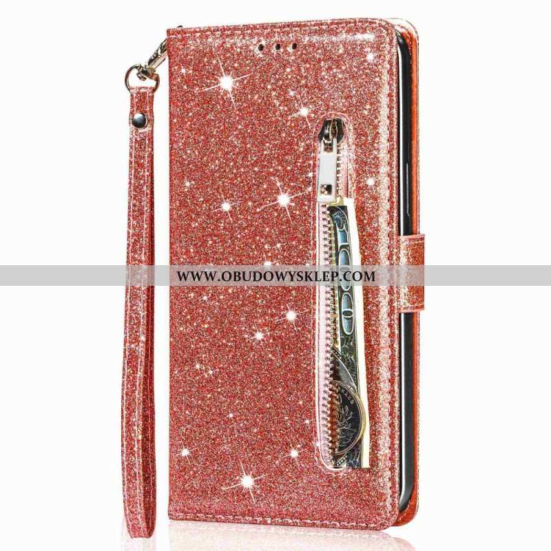 Etui Folio do Xiaomi 13 Pro Portfel Cekinowy Styl Portfela