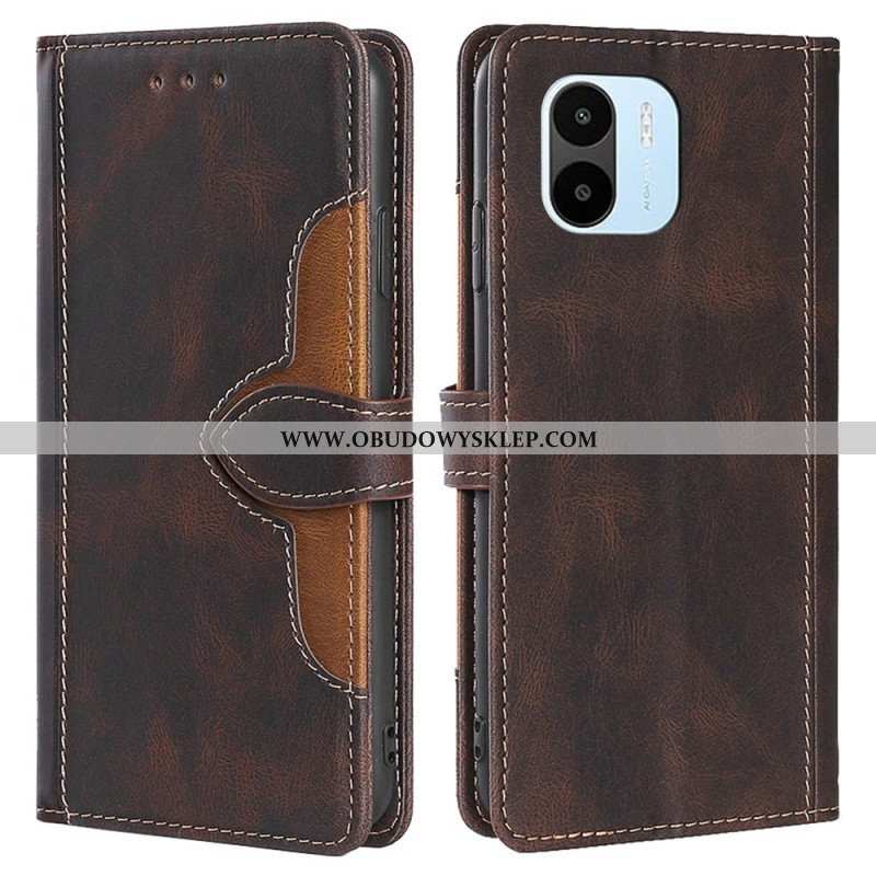 Etui Folio do Xiaomi Redmi A1 Dwukolorowy Kwiatowy