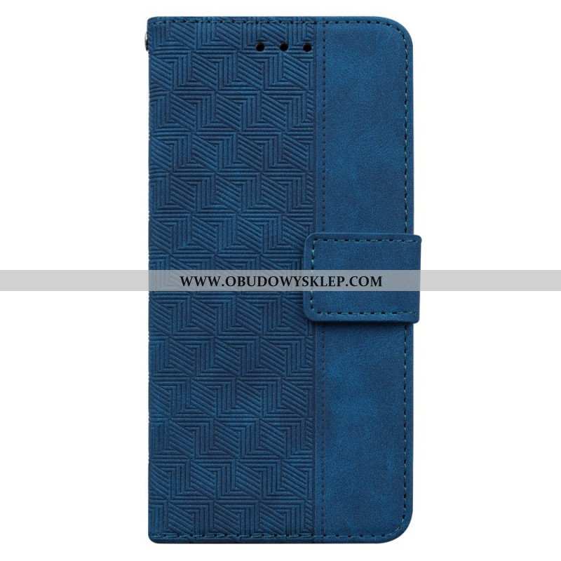 Etui Folio do Xiaomi Redmi Note 11 / 11S z Łańcuch Pasiasty Wzór