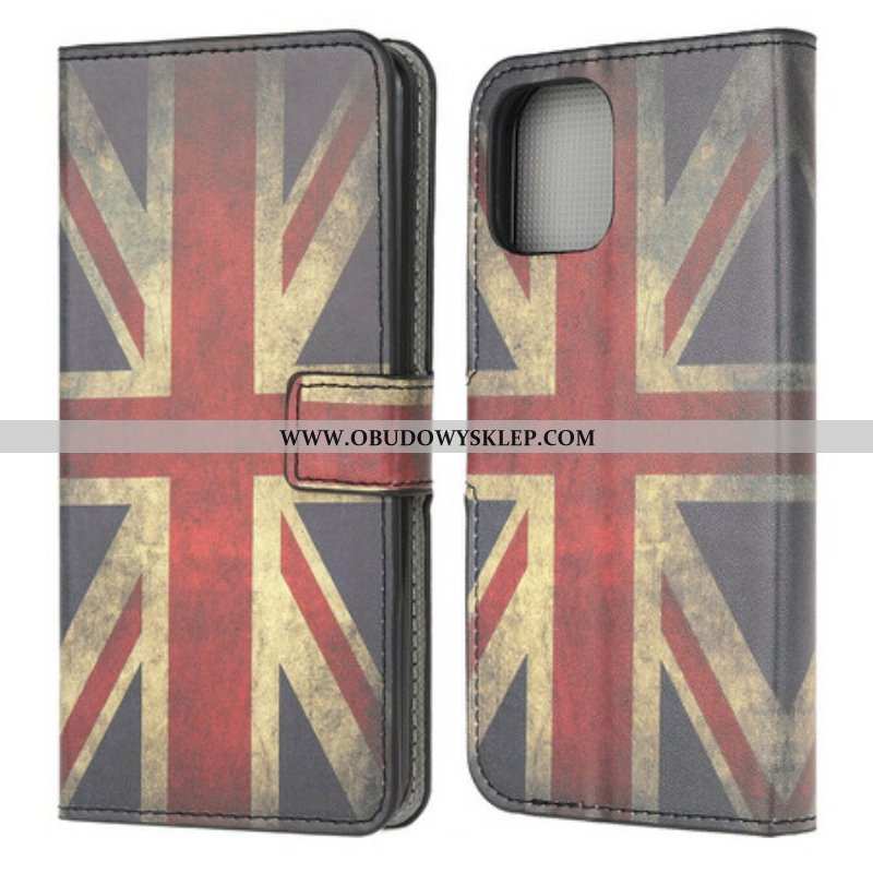 Etui Folio do iPhone 13 Mini Flaga Anglii