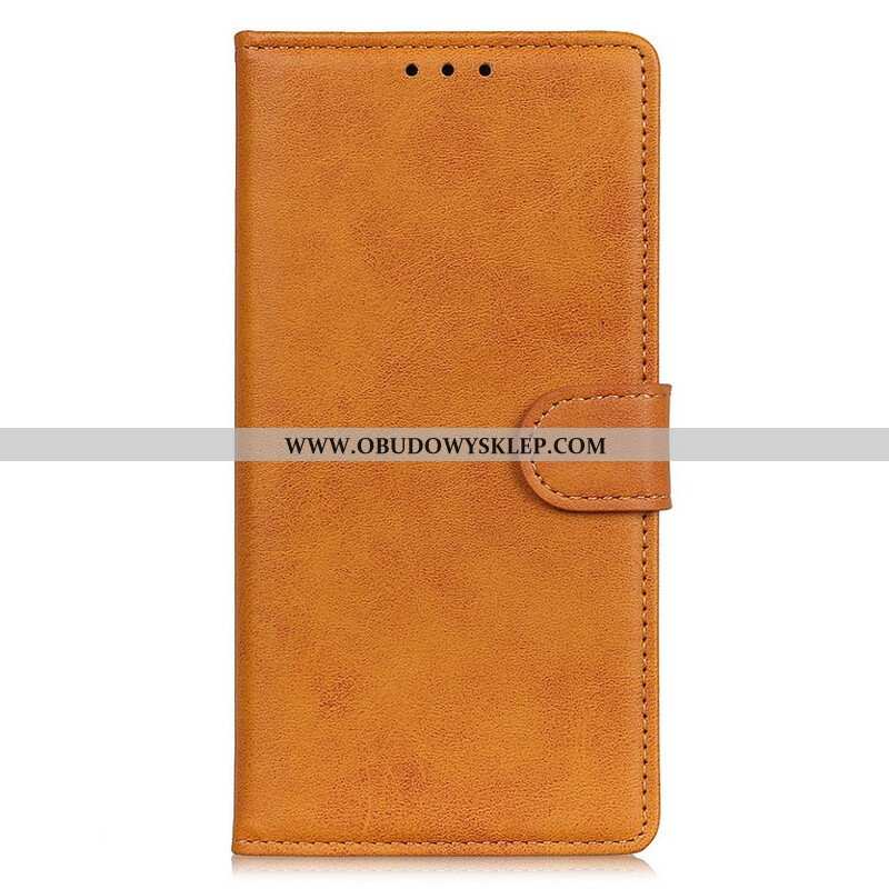Etui Folio do iPhone 13 Mini Retro Matowy Efekt Skóry