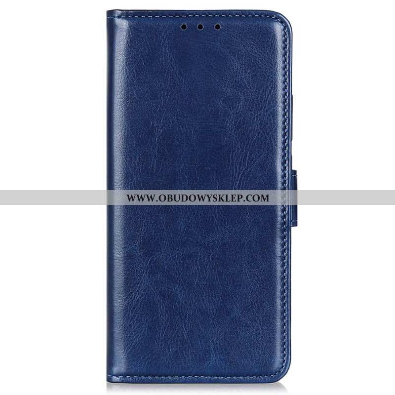 Etui Folio do iPhone 14 Pro Sztuczna Skóra Lakierowana