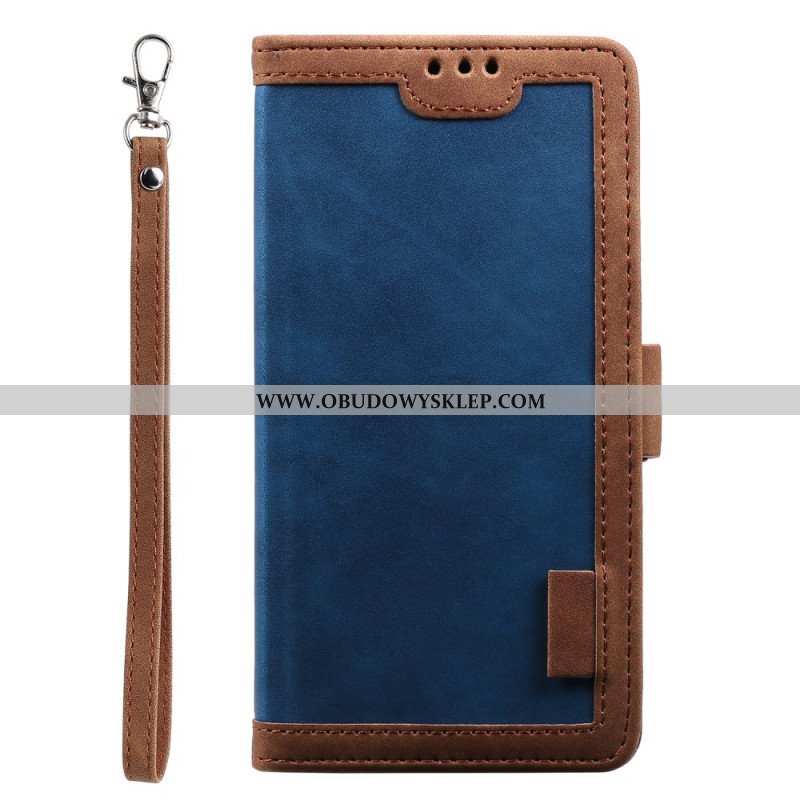 Etui Folio do iPhone 15 Styl Vintage
