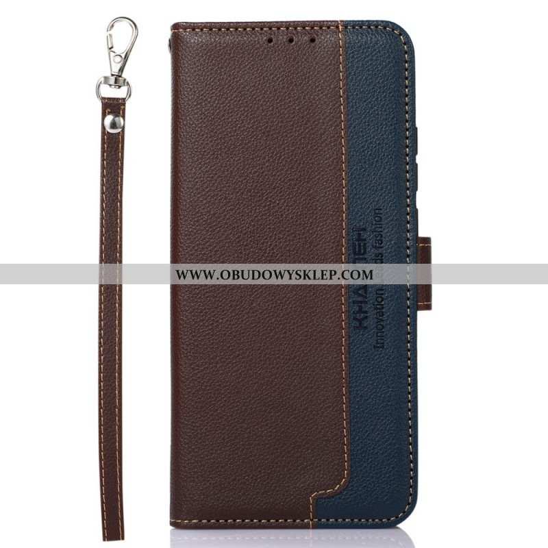 Etui Na Telefon Pokrowce do Honor 50 Rfid Khazneh W Stylu Liczi
