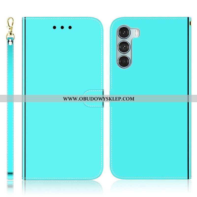Etui Na Telefon Pokrowce do Moto G200 5G Osłona Lusterka Ze Sztucznej Skóry