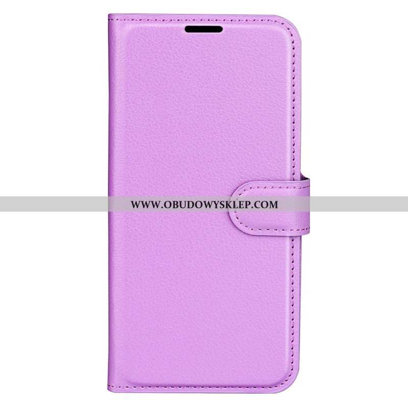 Etui Na Telefon Pokrowce do Realme C30 Klasyczna Tekstura Liczi