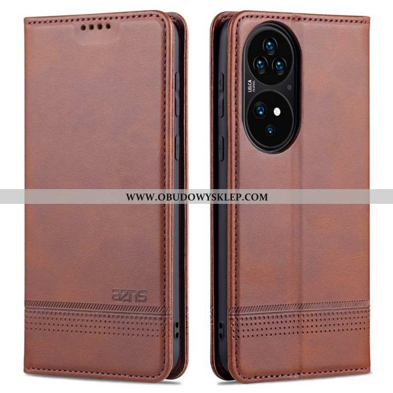 Etui Na Telefon do Huawei P50 Pro Etui Folio Stylizacja Skóry Azns