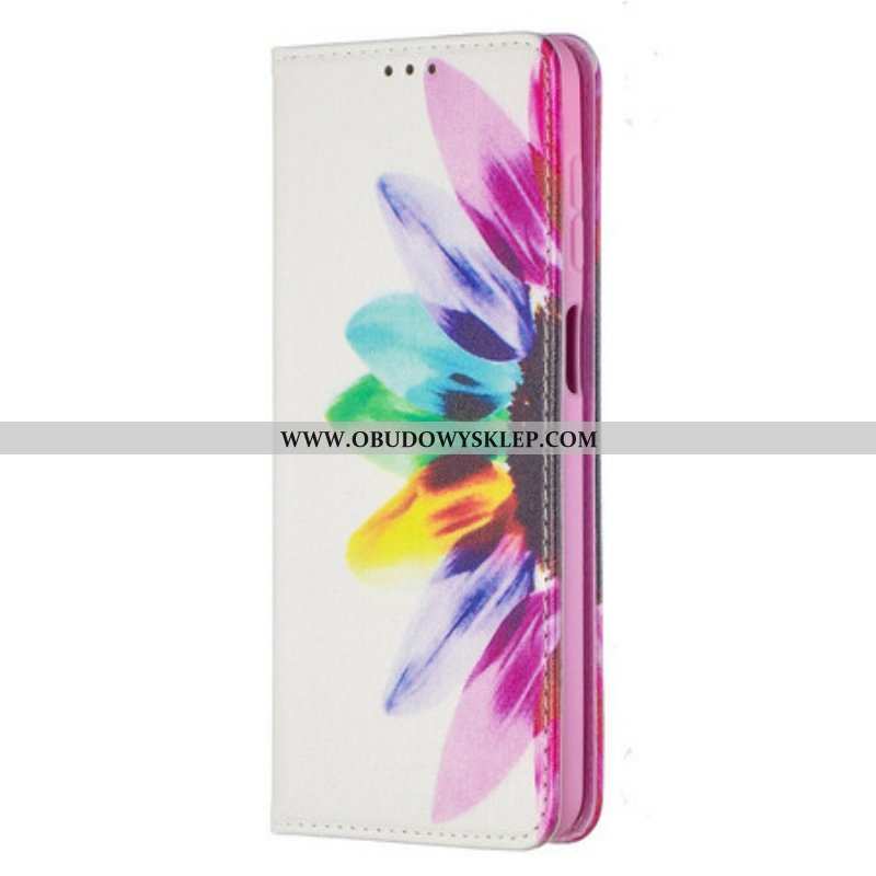 Etui Na Telefon do Samsung Galaxy M12 / A12 Etui Folio Akwarela Kwiat