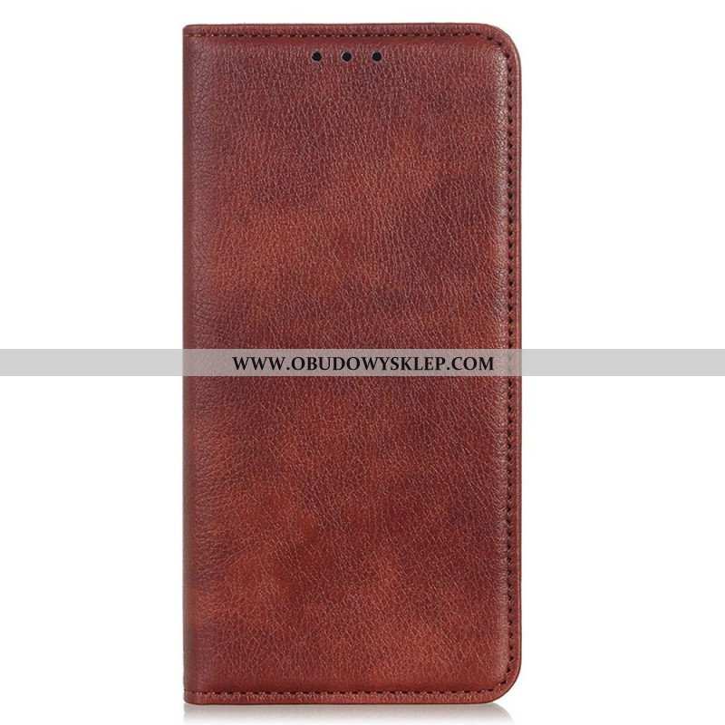 Etui Na Telefon do Samsung Galaxy M13 Etui Folio Skóra Dwoinowa Liczi